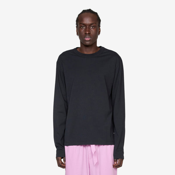 Longsleeve Sleeping T-Shirt Black Tees