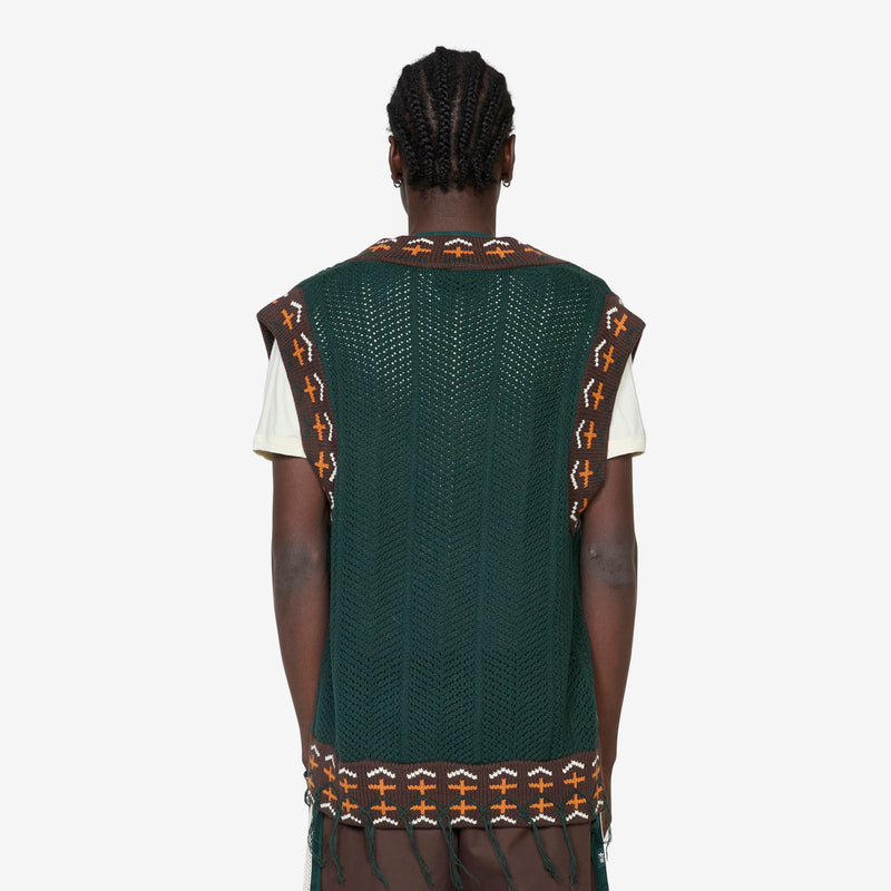 CLOT by Edison Chen x Crochet Vest Green Night Jumpers