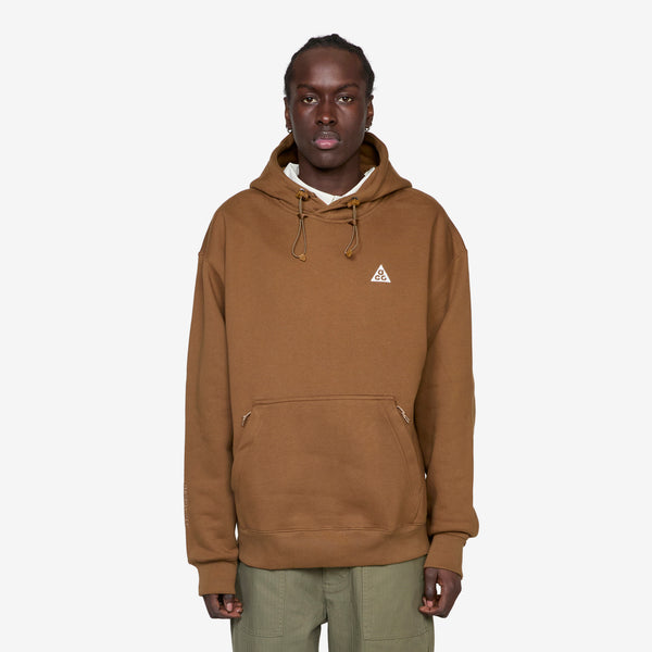 ACG Therma-FIT Fleece Pullover Hoodie Mosswood Brown | Light Khaki | Summit White Jumpers