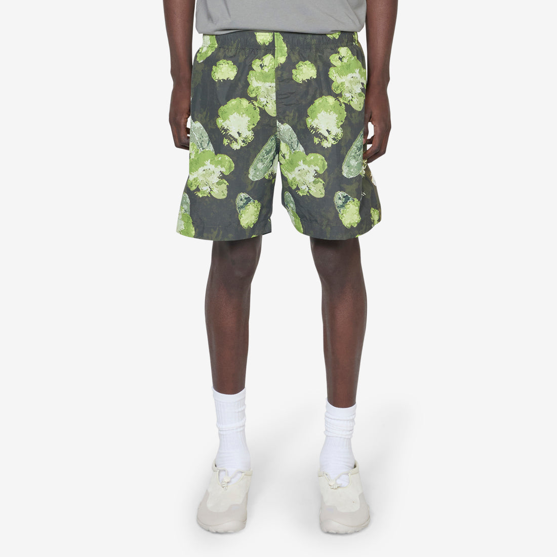 Flatt Nylon Flower Printed Swim Shorts Thyme Shorts