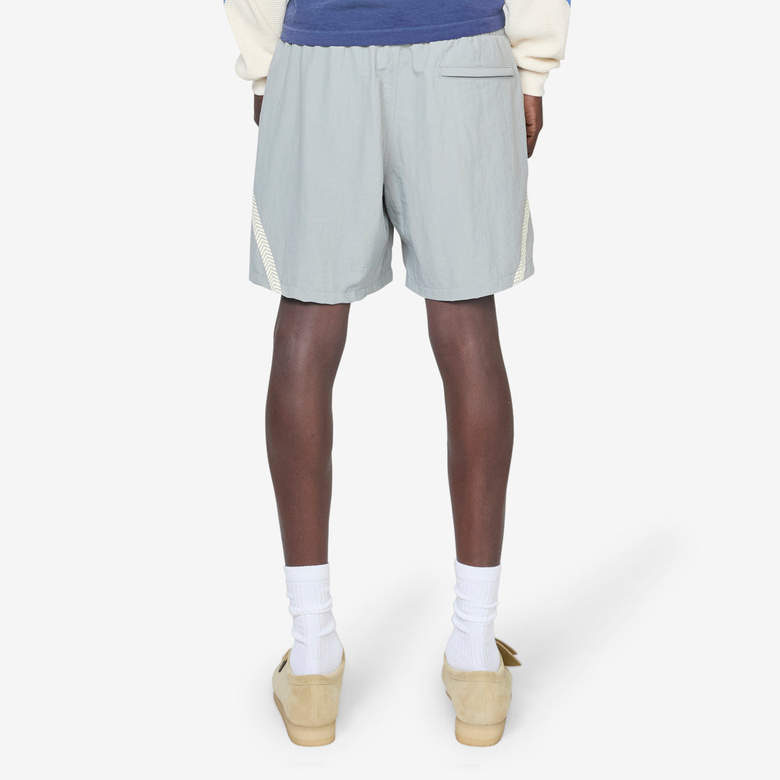 Nylon Running Short Smoke Shorts