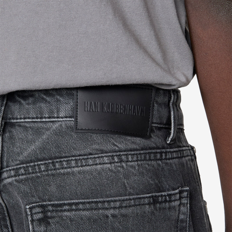 Baggy Denim Jeans Black Vein Pants