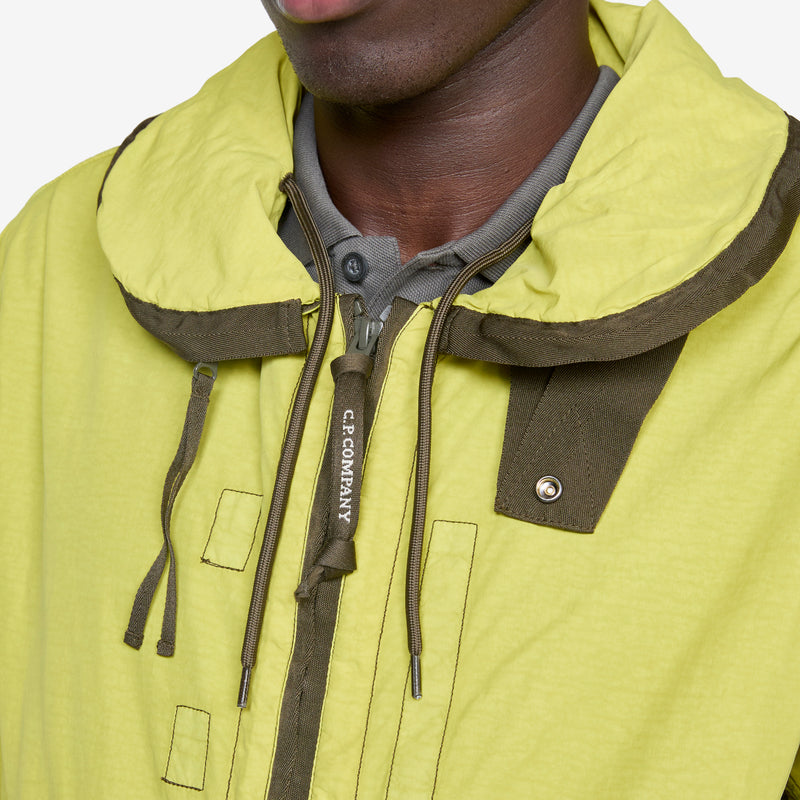 Contrast Flatt Nylon Hooded Jacket Cress Green Jackets