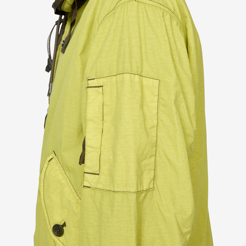 Contrast Flatt Nylon Hooded Jacket Cress Green Jackets