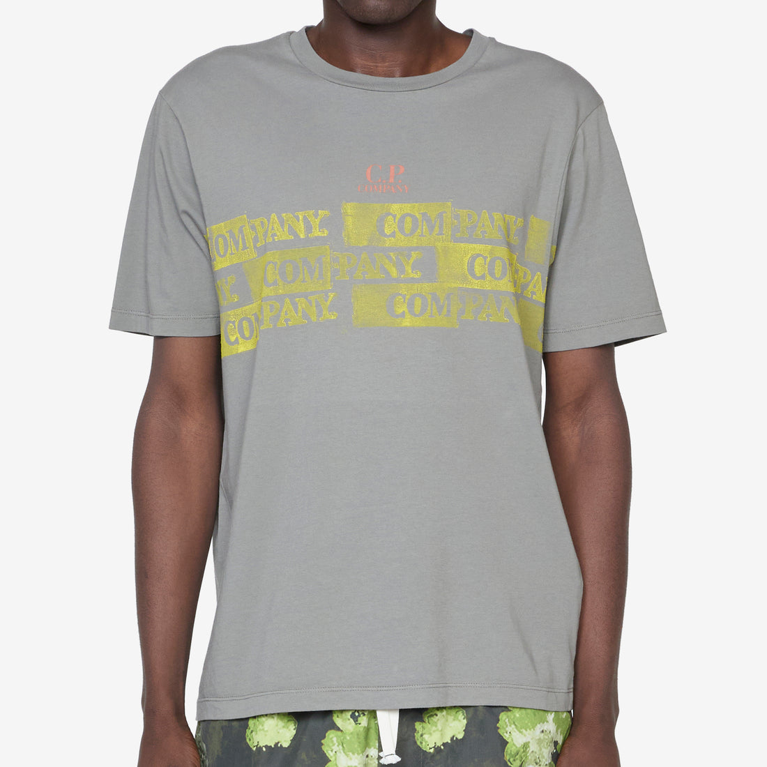 24/1 Jersey Horizontal Logo T-Shirt Smoked Pearl Tees