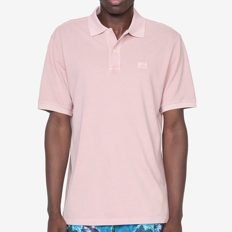 24/1 Piquet Logo Polo Misty Rose Shirts