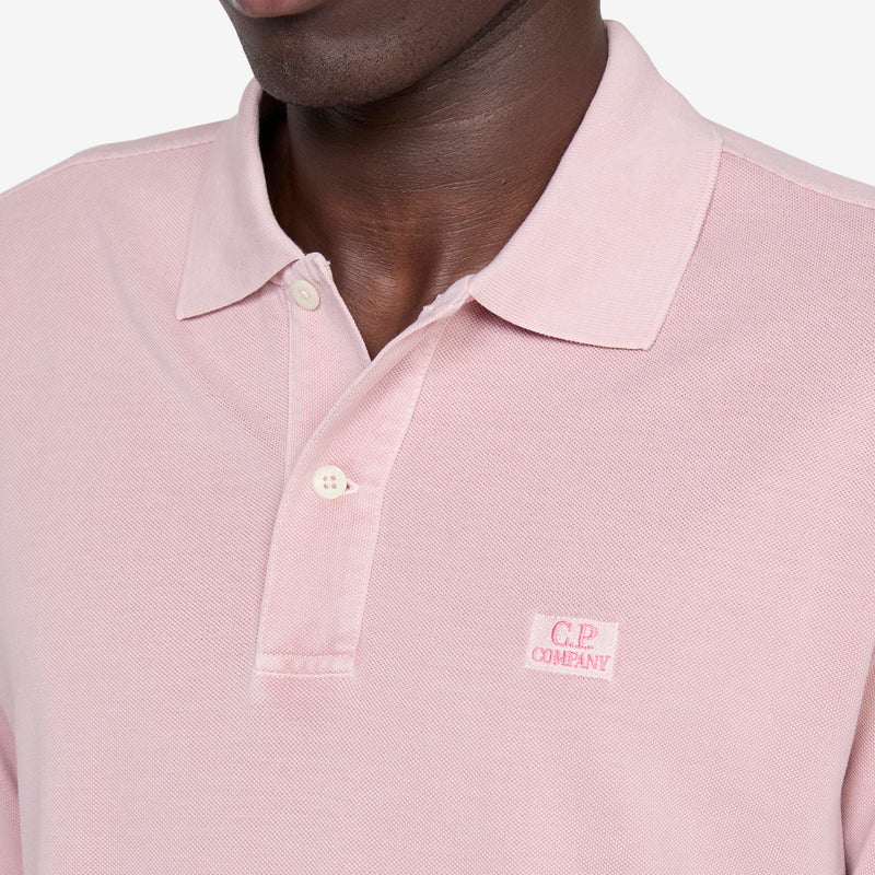 24/1 Piquet Logo Polo Misty Rose Shirts