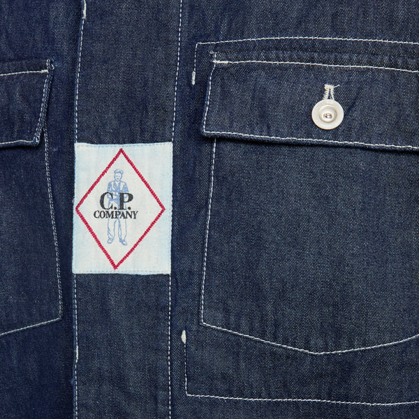 3/1 Hand Plated Short Jacket Denim