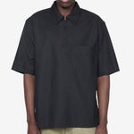 Half Zip Pull On Shirt Black