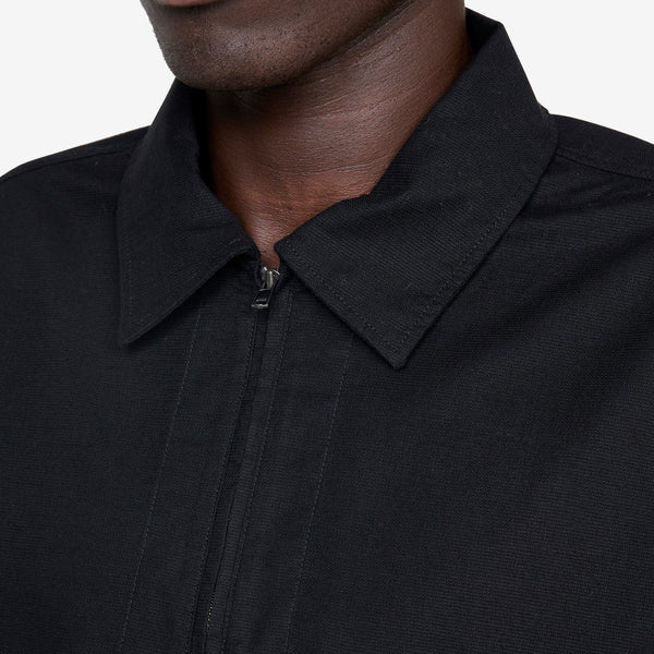 Half Zip Pull On Shirt Black