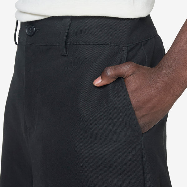 Wide-Leg Shorts Black