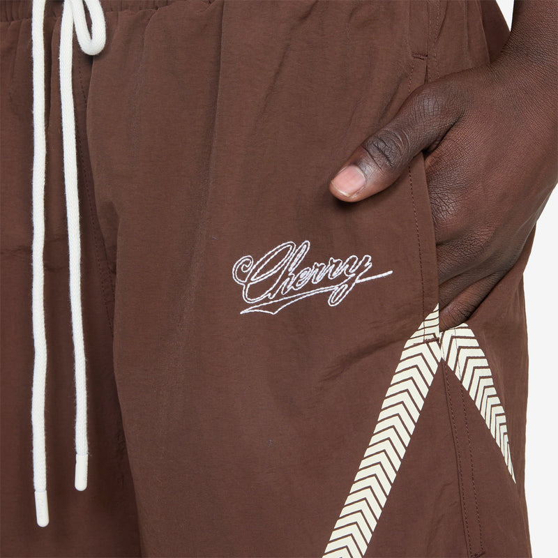 Nylon Running Short Mocha Brown Shorts