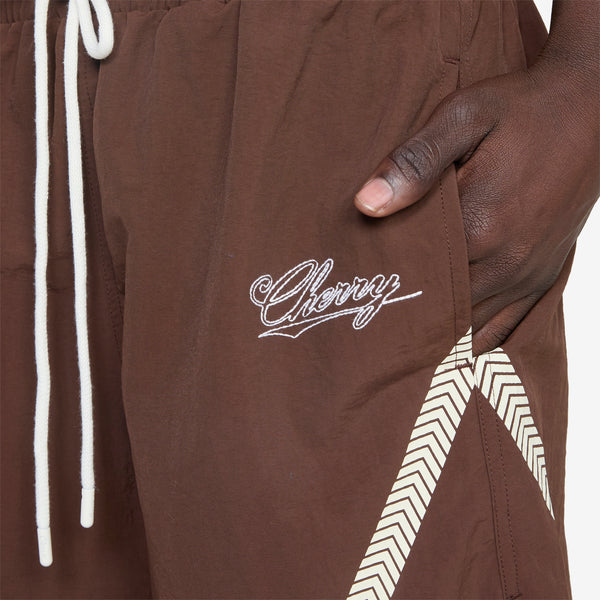 Nylon Running Short Mocha Brown – Above The Clouds