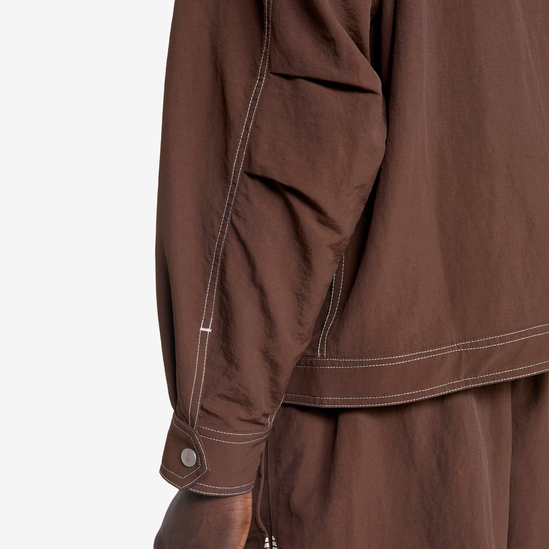 Nylon Running Jacket Mocha Brown Jackets