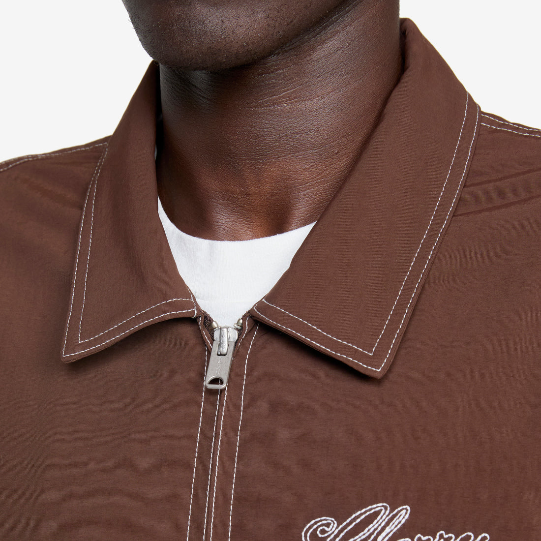 Nylon Running Jacket Mocha Brown Jackets
