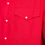 Western Twill Mechanic Shirt Cherry Red