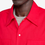 Western Twill Mechanic Shirt Cherry Red