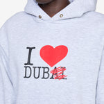 I <3 Dub Heather Grey Hoodie