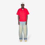 Western Twill Mechanic Shirt Cherry Red