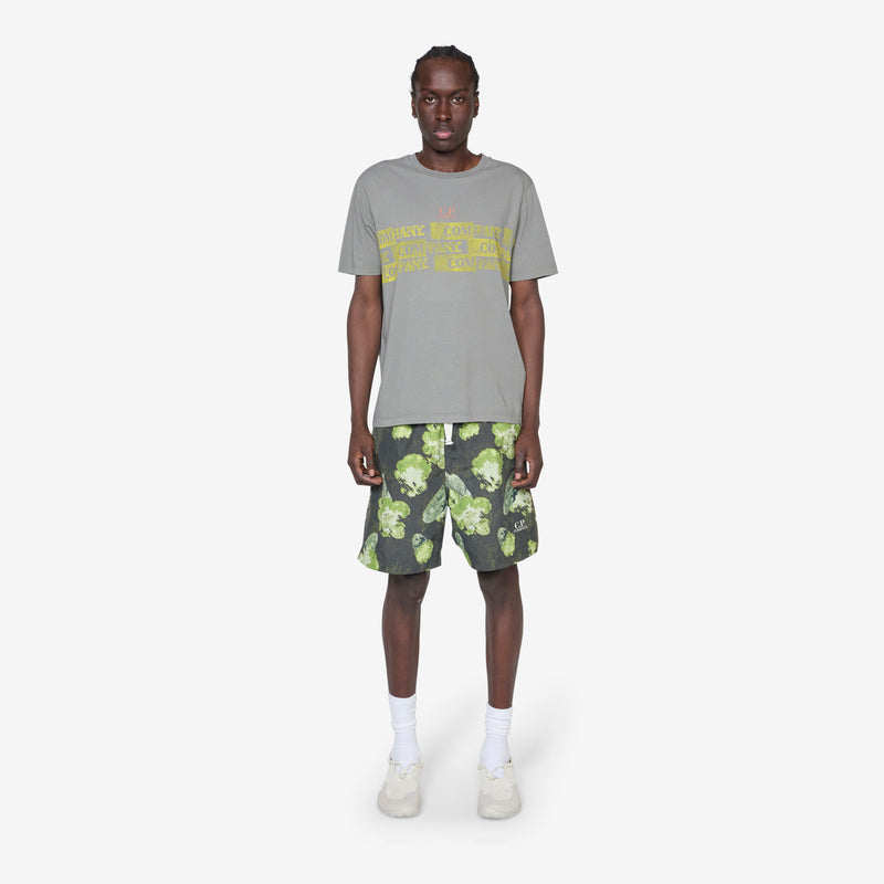 Flatt Nylon Flower Printed Swim Shorts Thyme Shorts