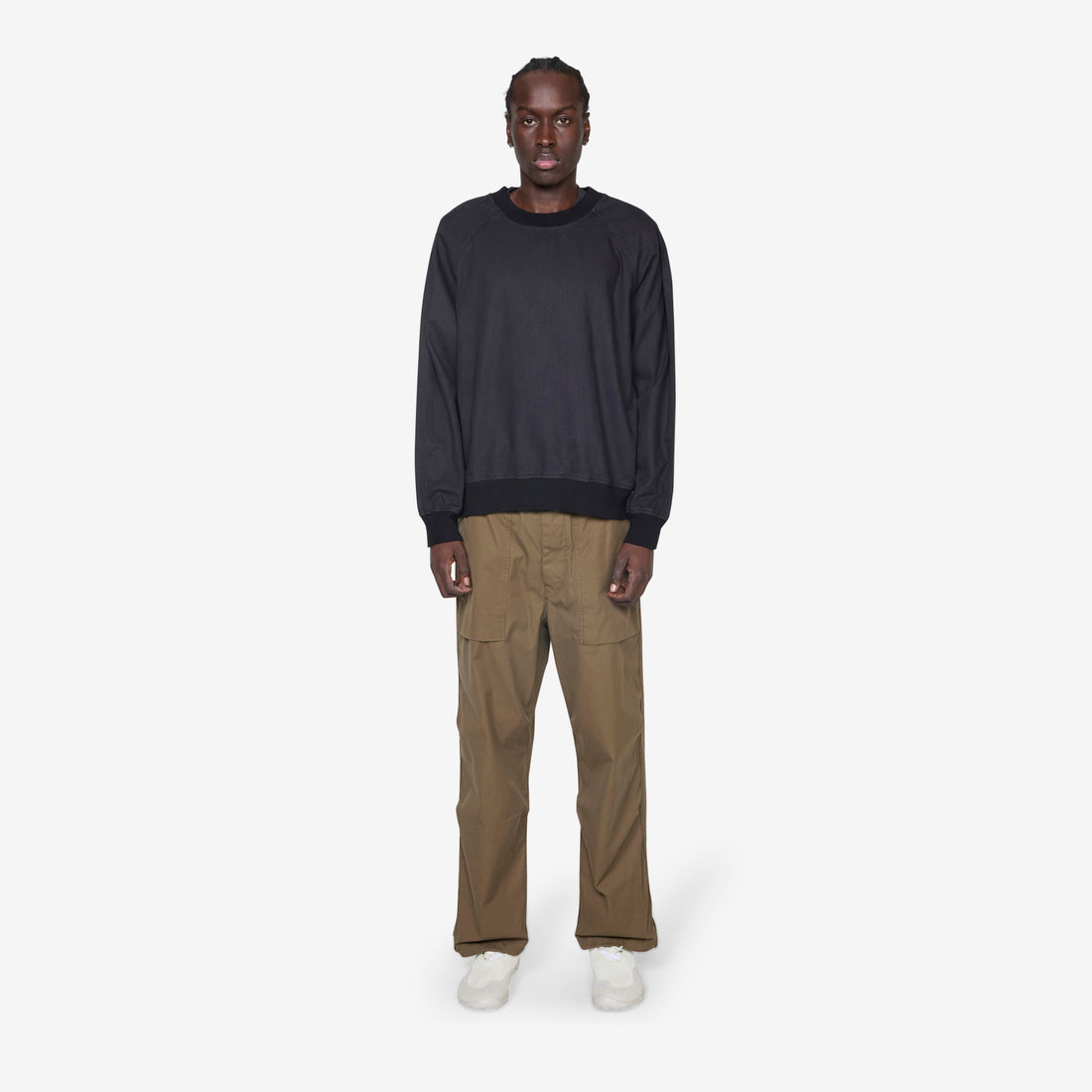 Woven Sweatshirt Indigo Jumpers