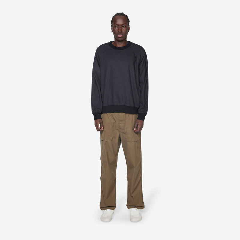 Woven Sweatshirt Indigo