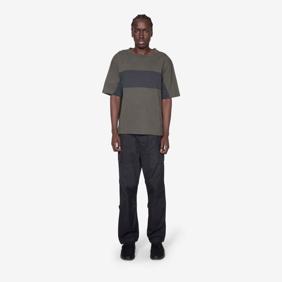 Panel T-Shirt Assam | Off Black Tees