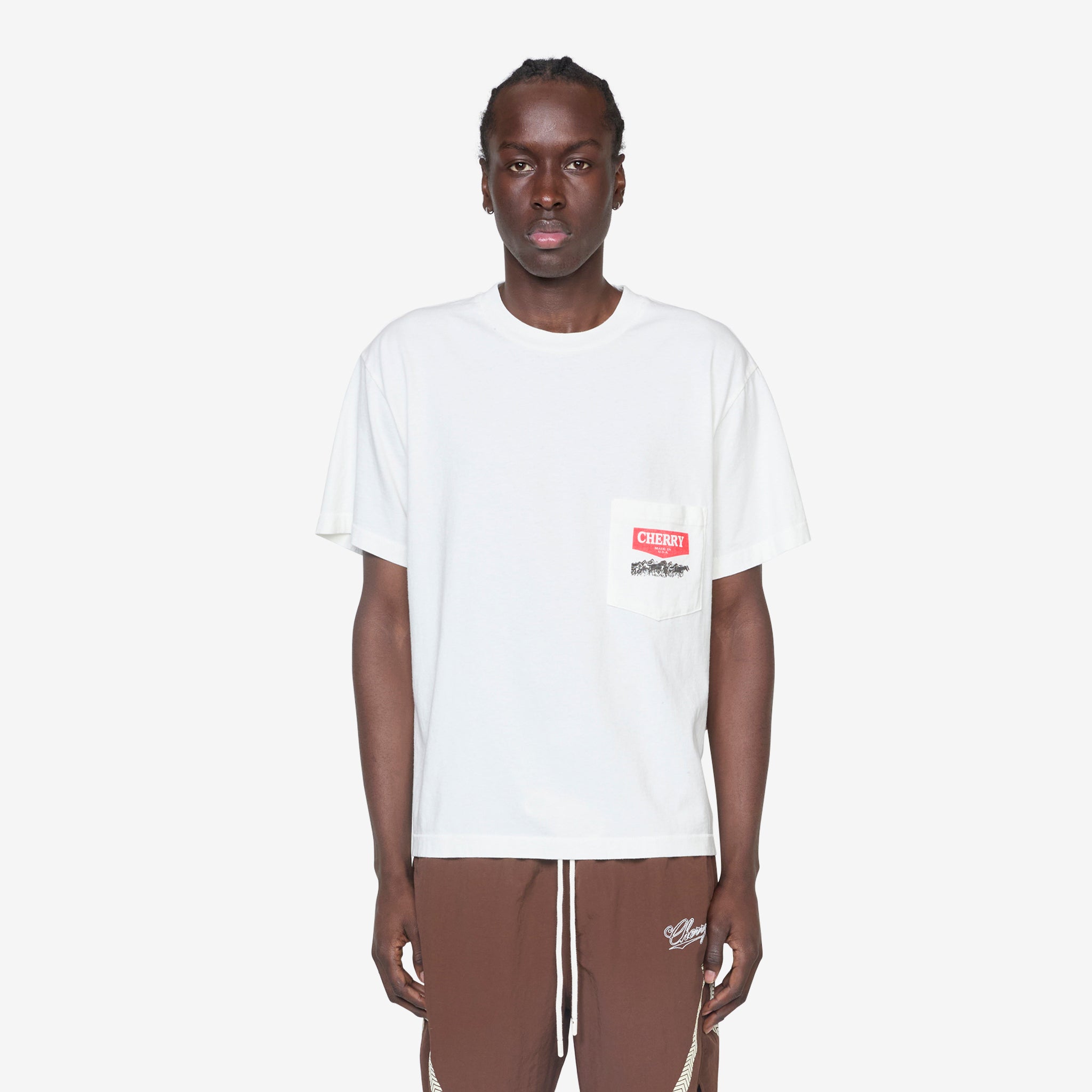 Cherry Los Angeles オフショアポケットボクシーTシャツ