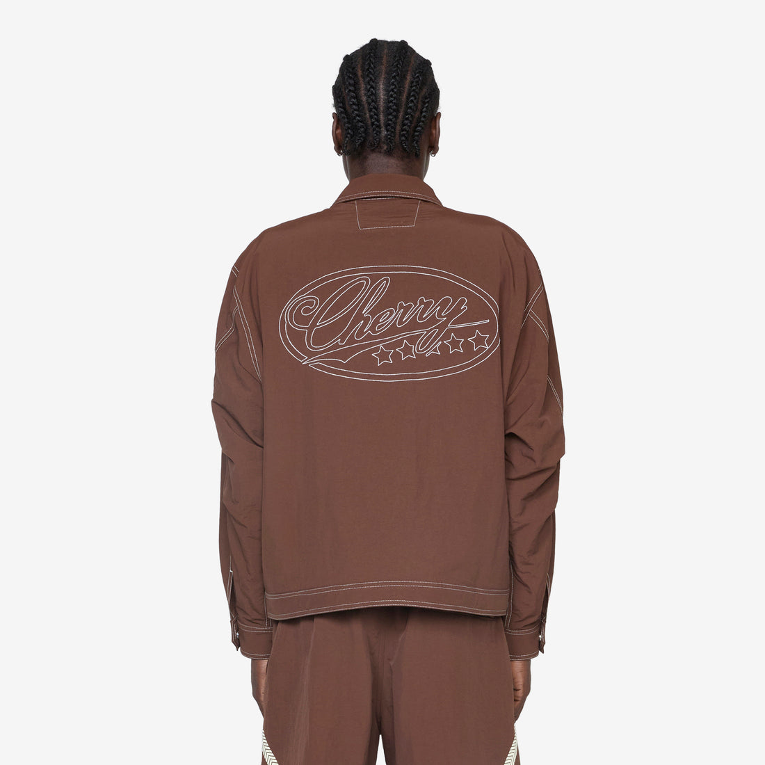 Nylon Running Jacket Mocha Brown Jackets