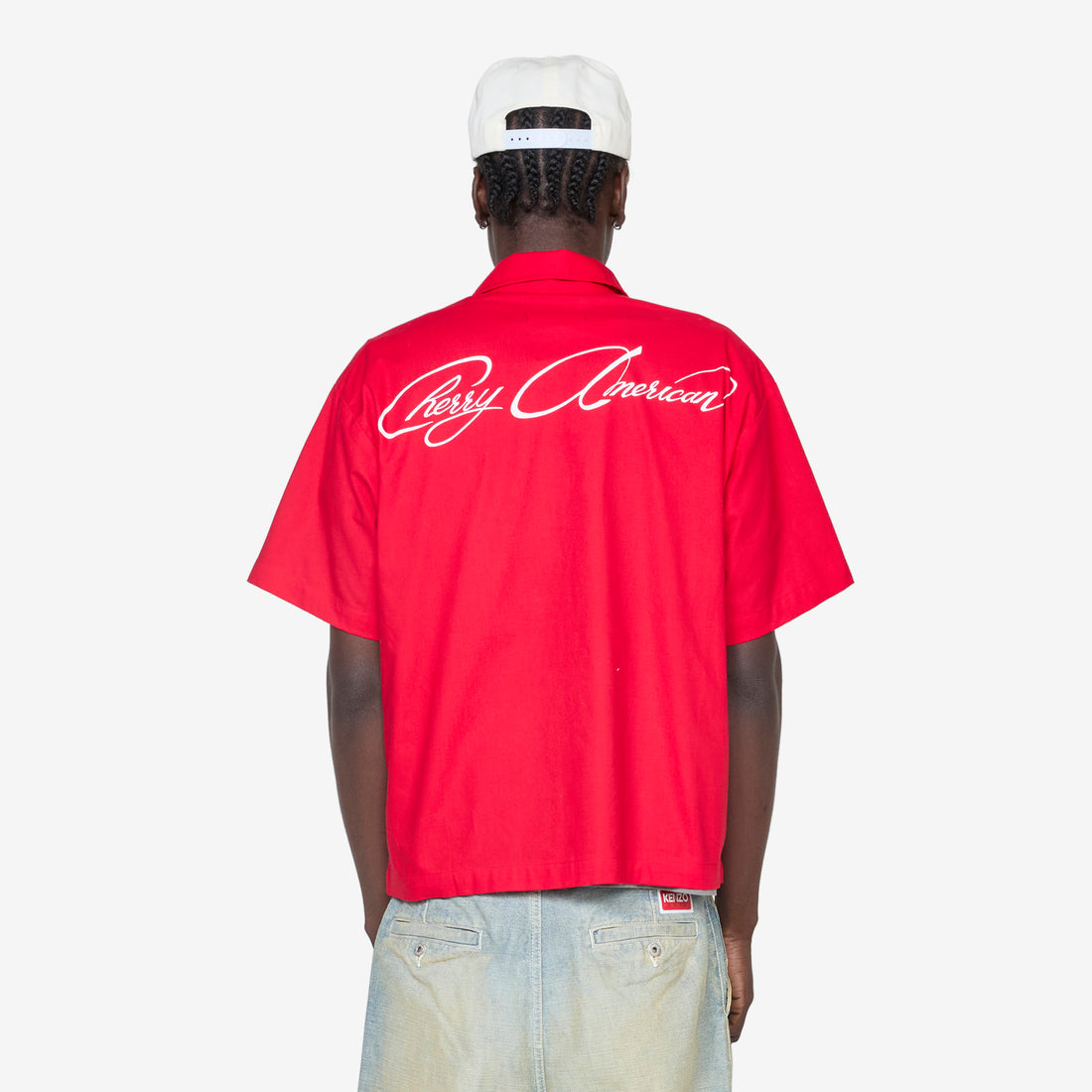 Western Twill Mechanic Shirt Cherry Red Shirts