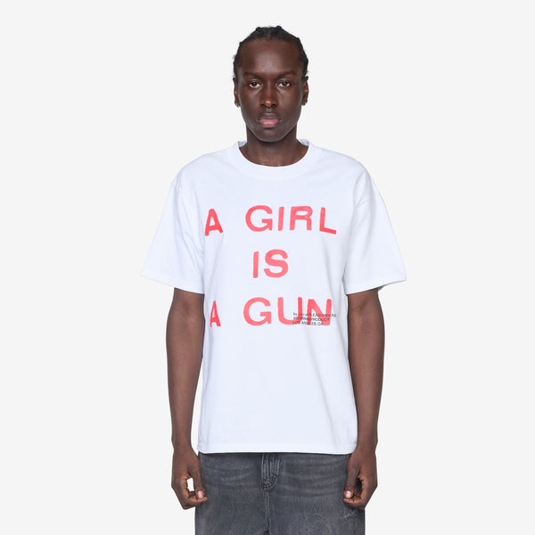 Girl Is A Gun T-Shirt White