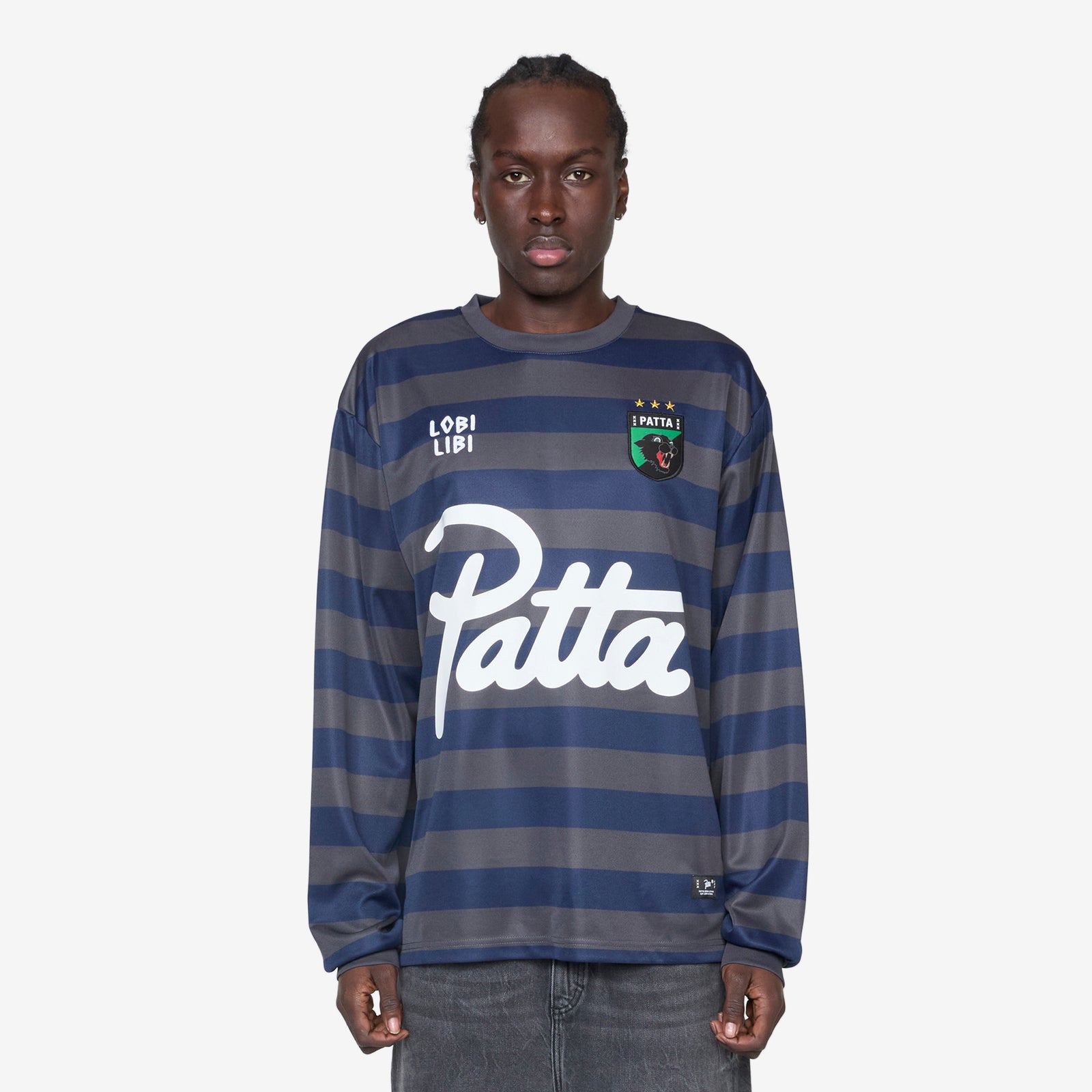 Striped Longsleeve Football Jersey Forged Iron – Above The