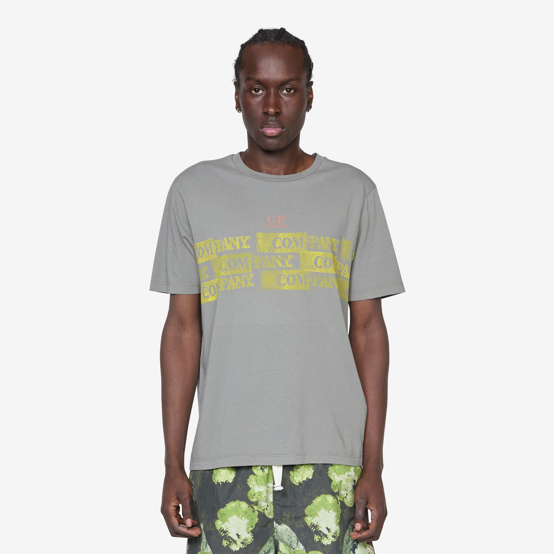 24/1 Jersey Horizontal Logo T-Shirt Smoked Pearl Tees