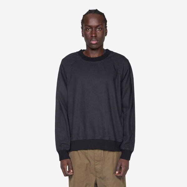 Woven Sweatshirt Indigo