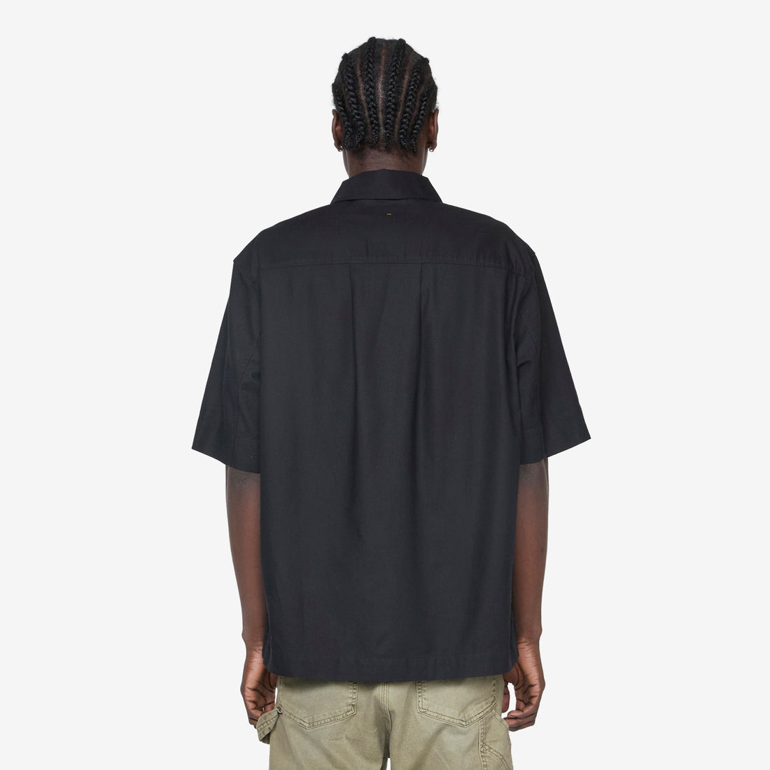 Half Zip Pull On Shirt Black Shirts