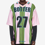 BOTTER x Reverse Soccer T-Shirt Striped Pink | Green