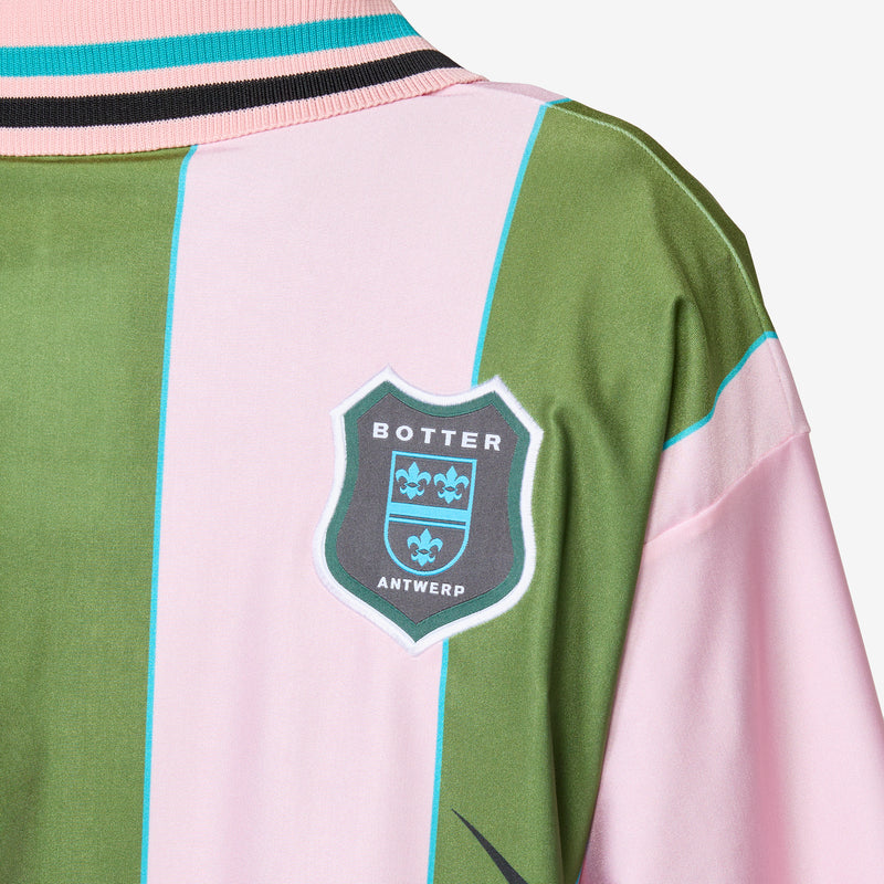 BOTTER x Reverse Soccer T-Shirt Striped Pink | Green Tees