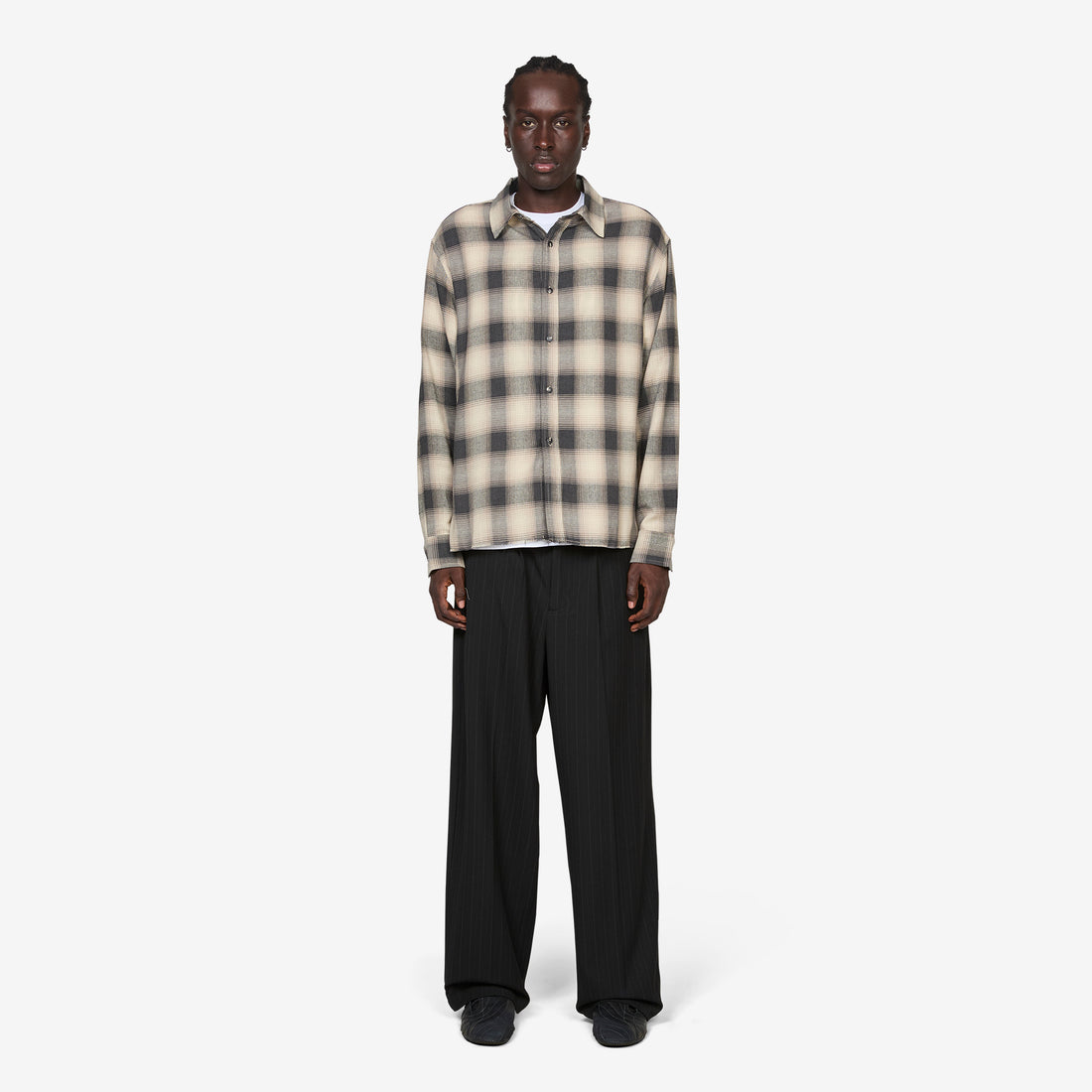 Limit Trouser Black Pinstripe Pants