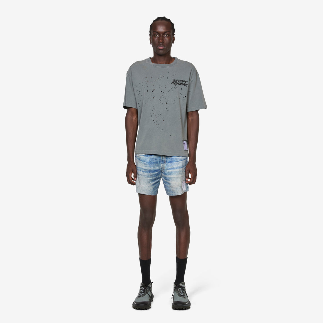 MothTech™ Logo T-Shirt Faded Black Tees