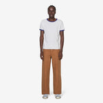 Contrast Trim T-Shirt Chalk