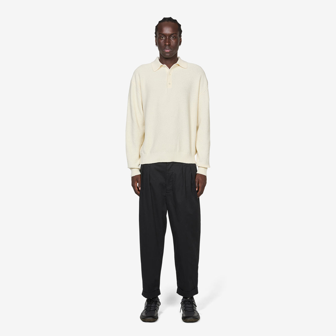 Pique Polo 7G White Shirts