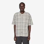 Wave Shirt Black Ecru Mini Check