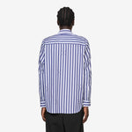 Logos Stripe Shirt Navy | White