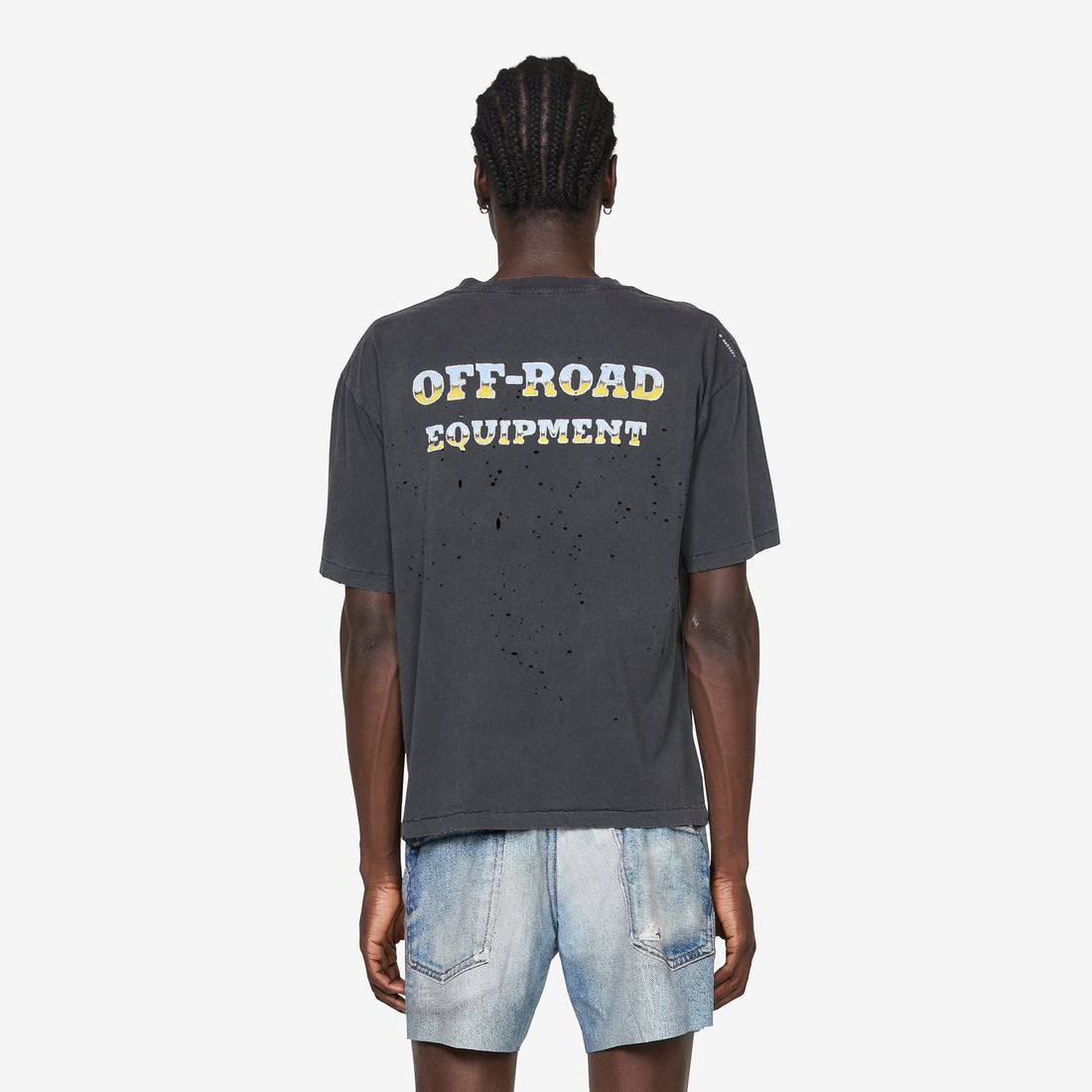 MothTech™ Monster Truck T-Shirt Aged Black Tees