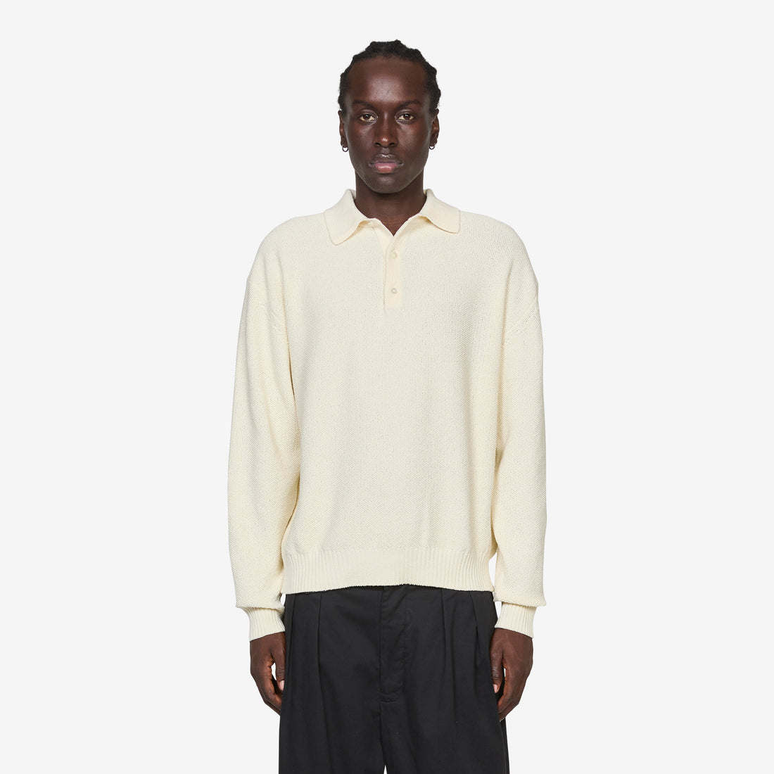 Pique Polo 7G White Shirts