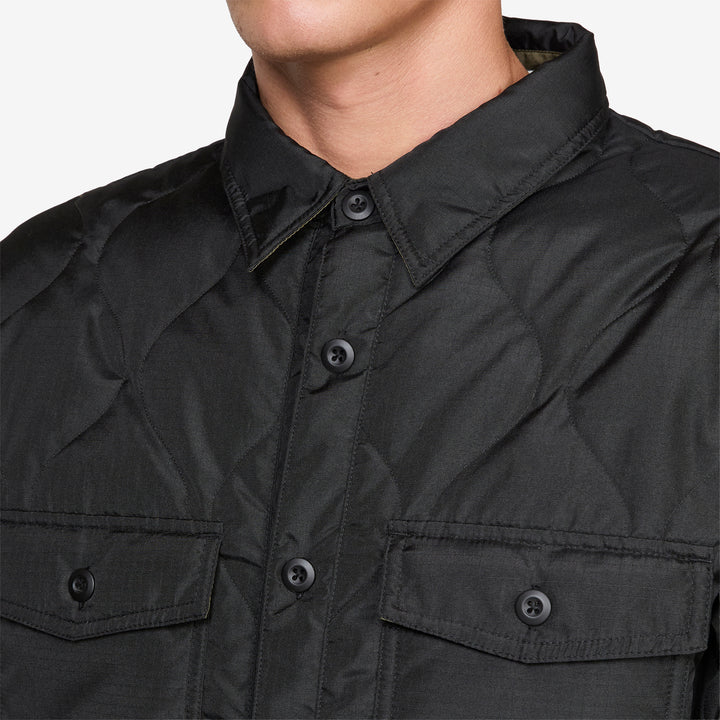 Military Down Shirt Black
