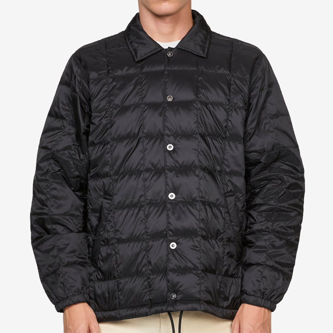 Down Coach Jacket Black Jackets