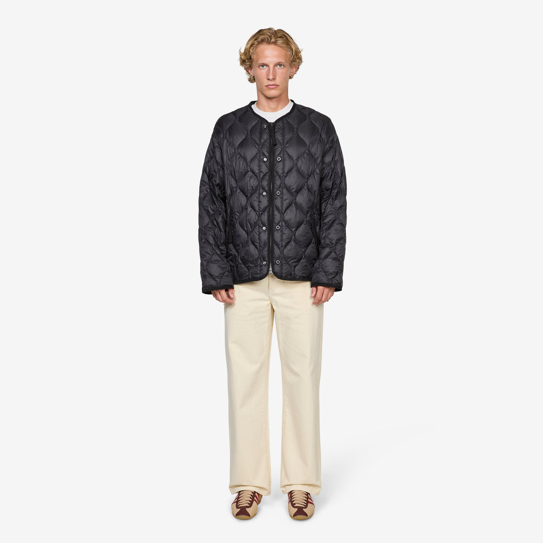 Military W-Zip M65 Liner Short Soft Shell Down Jacket Black Jackets