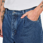 Duma Pleated Denim Jeans Worn Denim