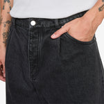 Duma Pleated Denim Jeans Grey Denim
